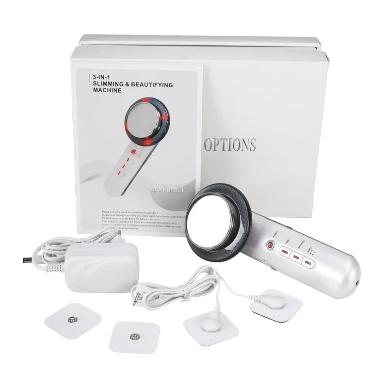 3-in-1 LED Beauty Device – EMS, Ultrasound & Infrared for Skin Tightening & Fat Reduction