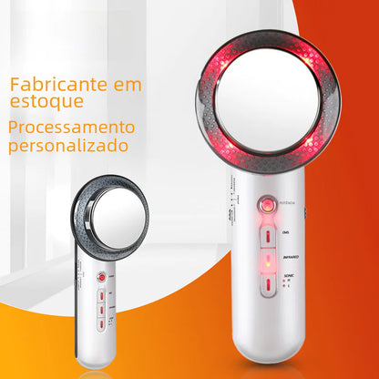 3-in-1 LED Beauty Device – EMS, Ultrasound & Infrared for Skin Tightening & Fat Reduction